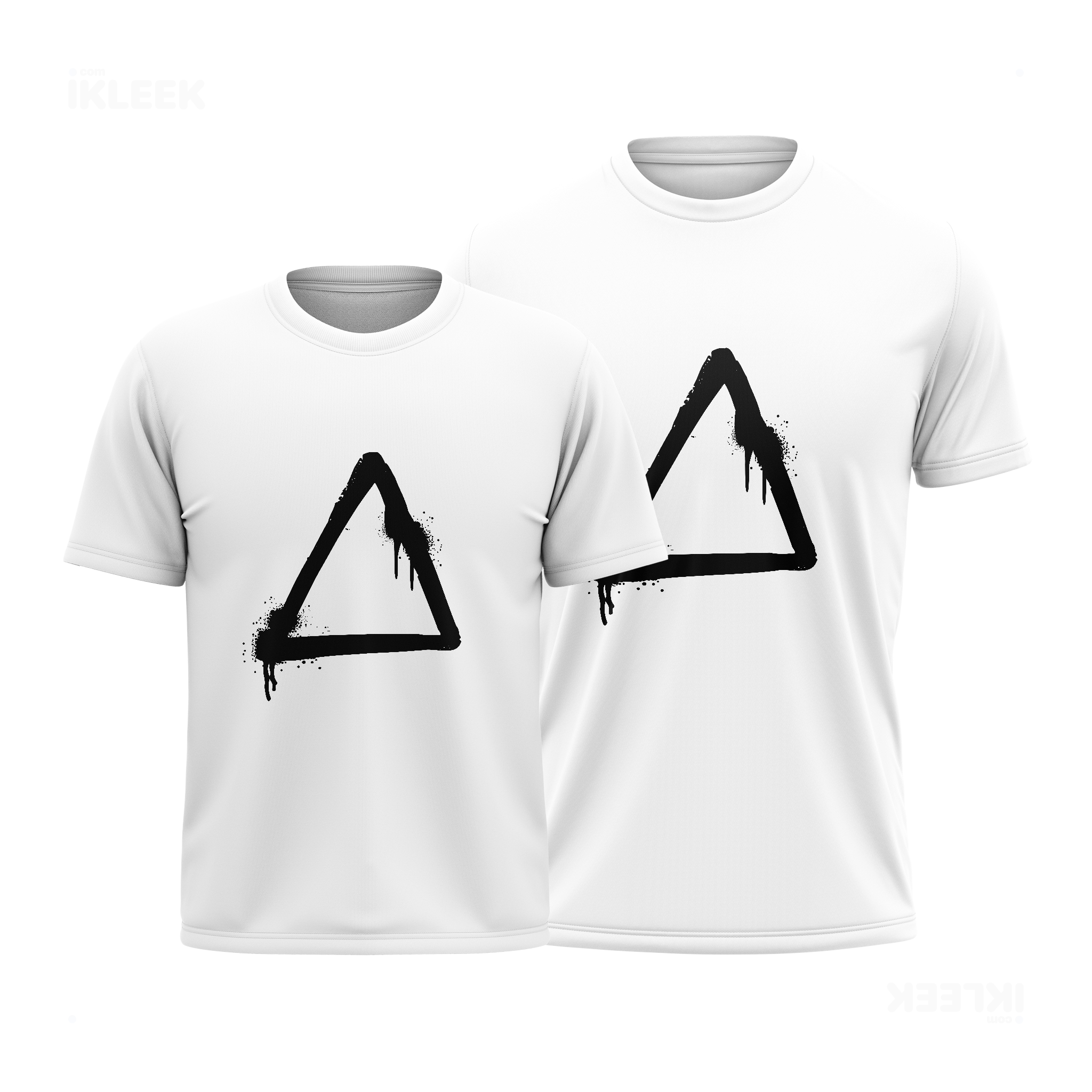 RisingTriangle Couple T Shirt 01 White