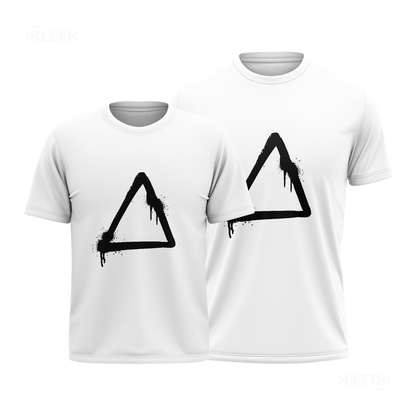RisingTriangle Couple T Shirt 01 White