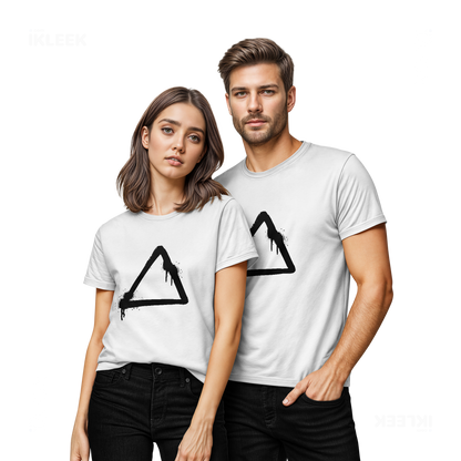 RisingTriangle Couple T Shirt 02 White