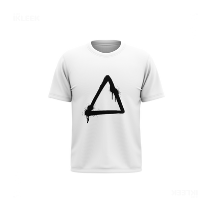 RisingTriangle Couple T Shirt 03 White