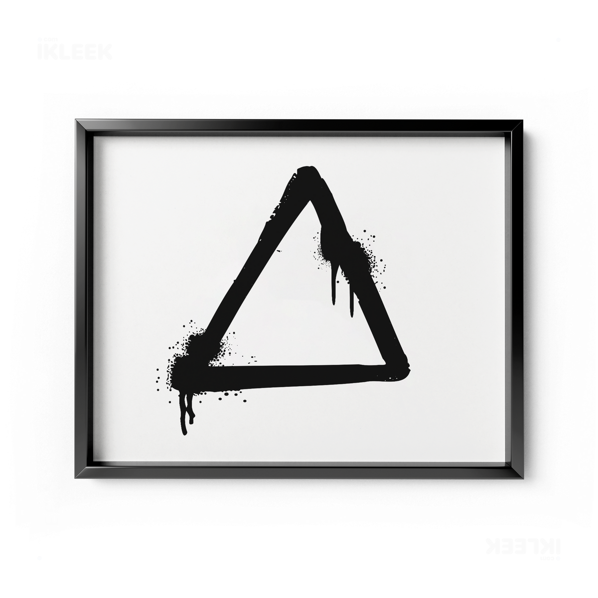 RisingTriangle Framed Poster 03 Black Aluminum