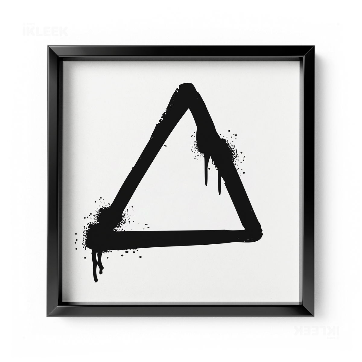 RisingTriangle Framed Poster 04 Black Aluminum