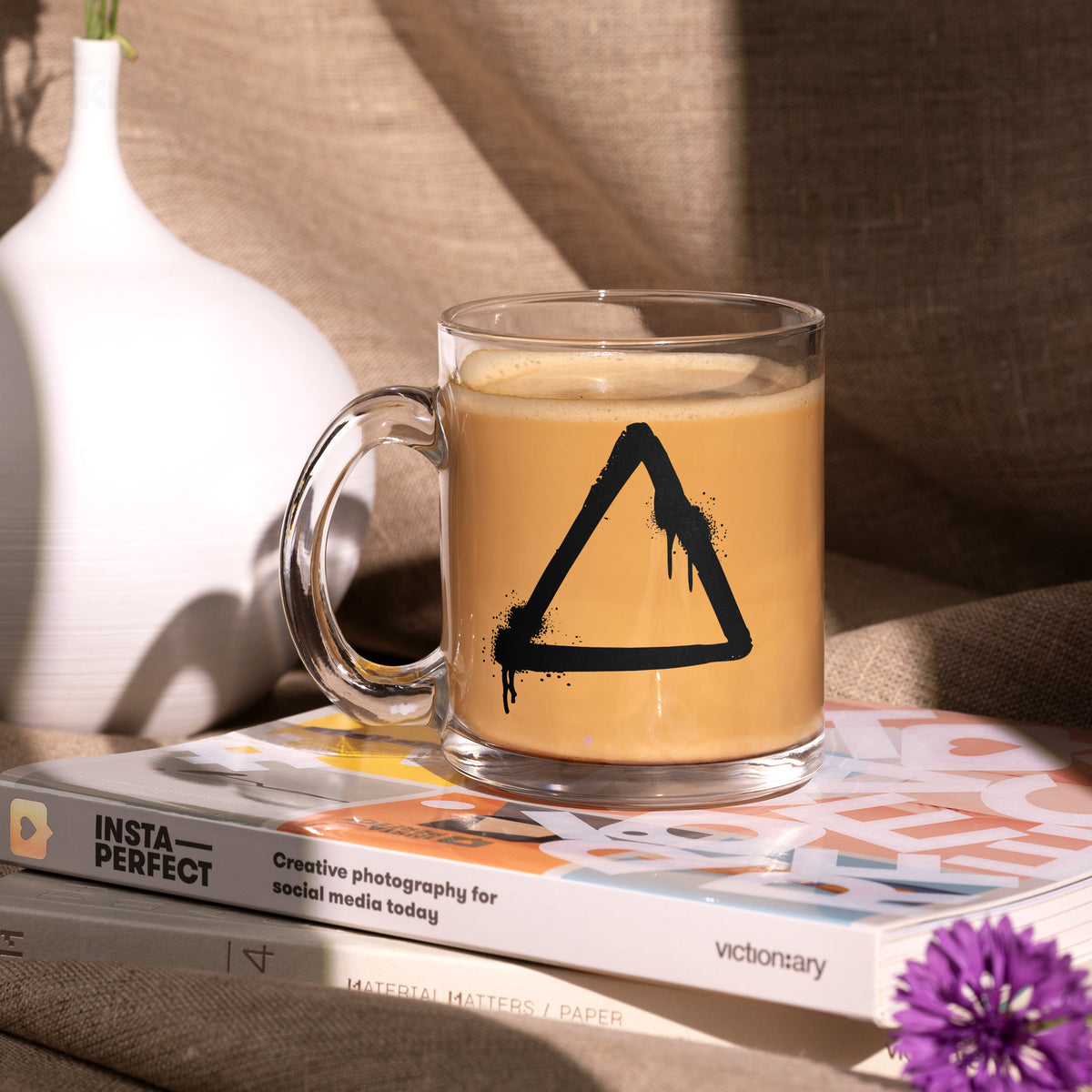 RisingTriangle Glass Mug 02