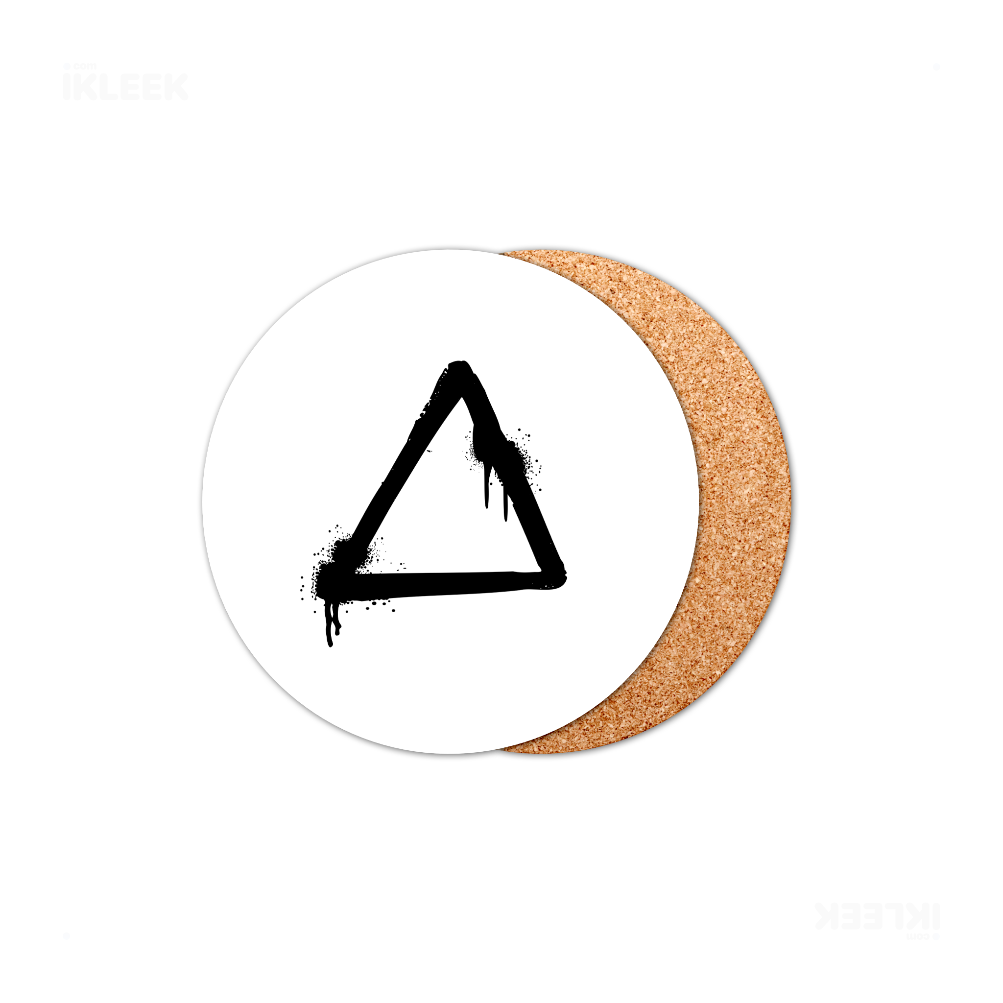 RisingTriangle High Gloss Coaster 01 Round