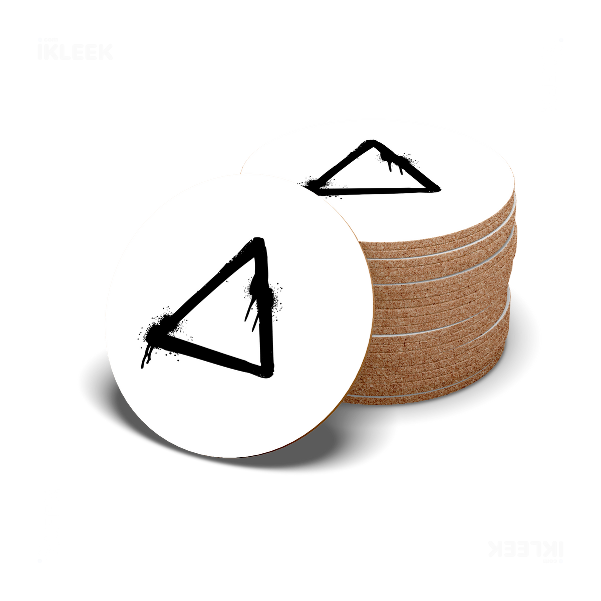 RisingTriangle High Gloss Coaster 06 Round