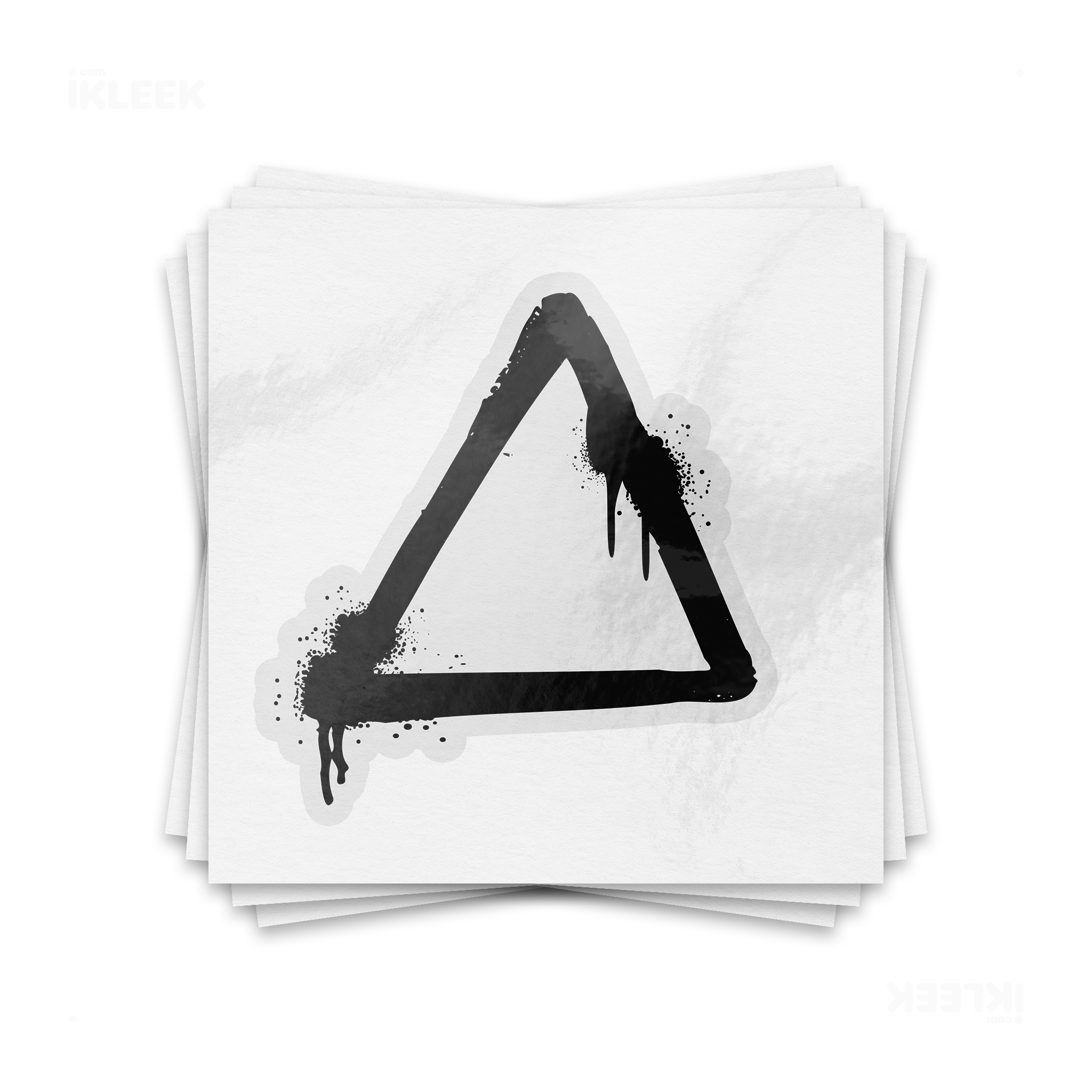 RisingTriangle Kiss Cut Sticker 01 Clear
