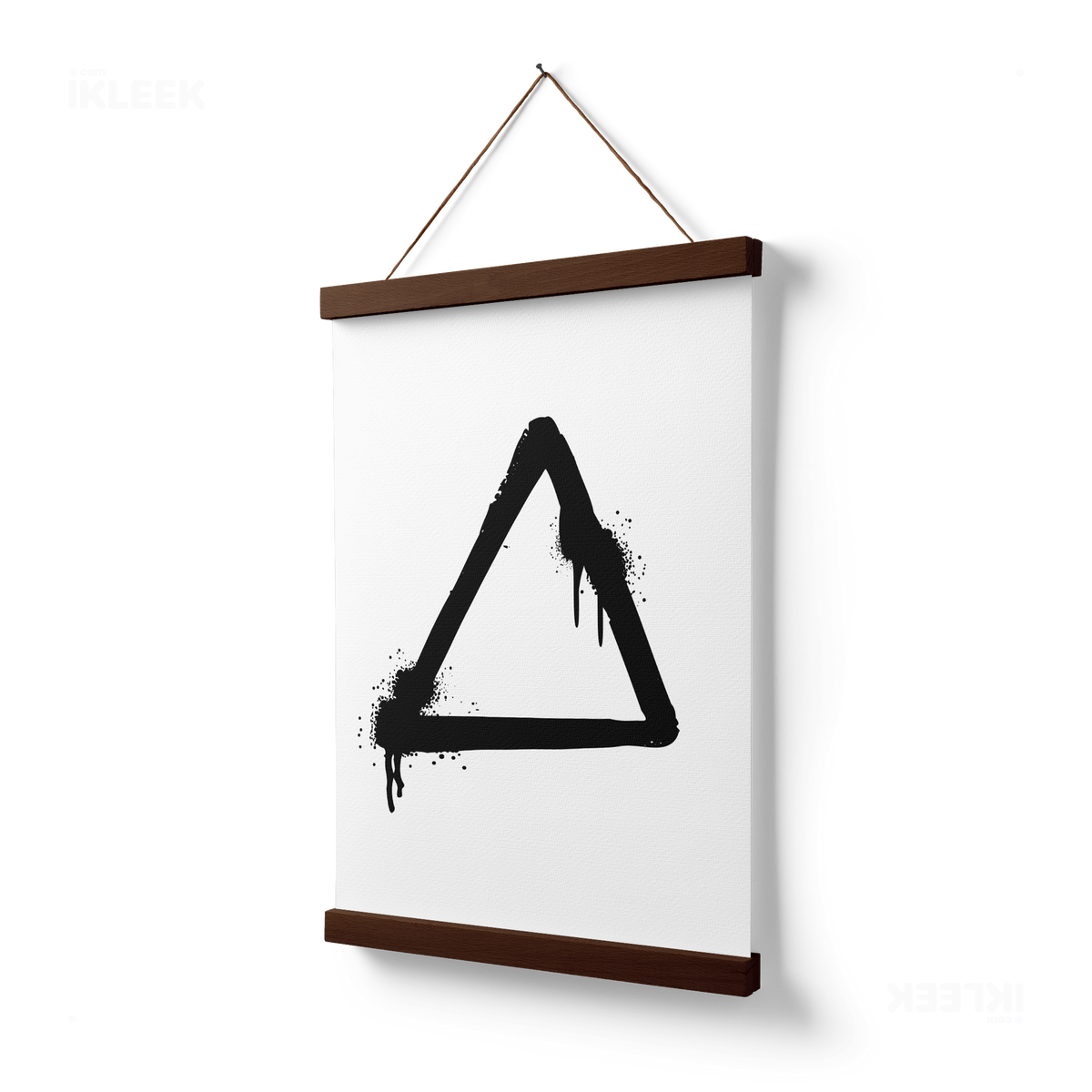 RisingTriangle Magnetic Hanger Poster 03 Dark Wood