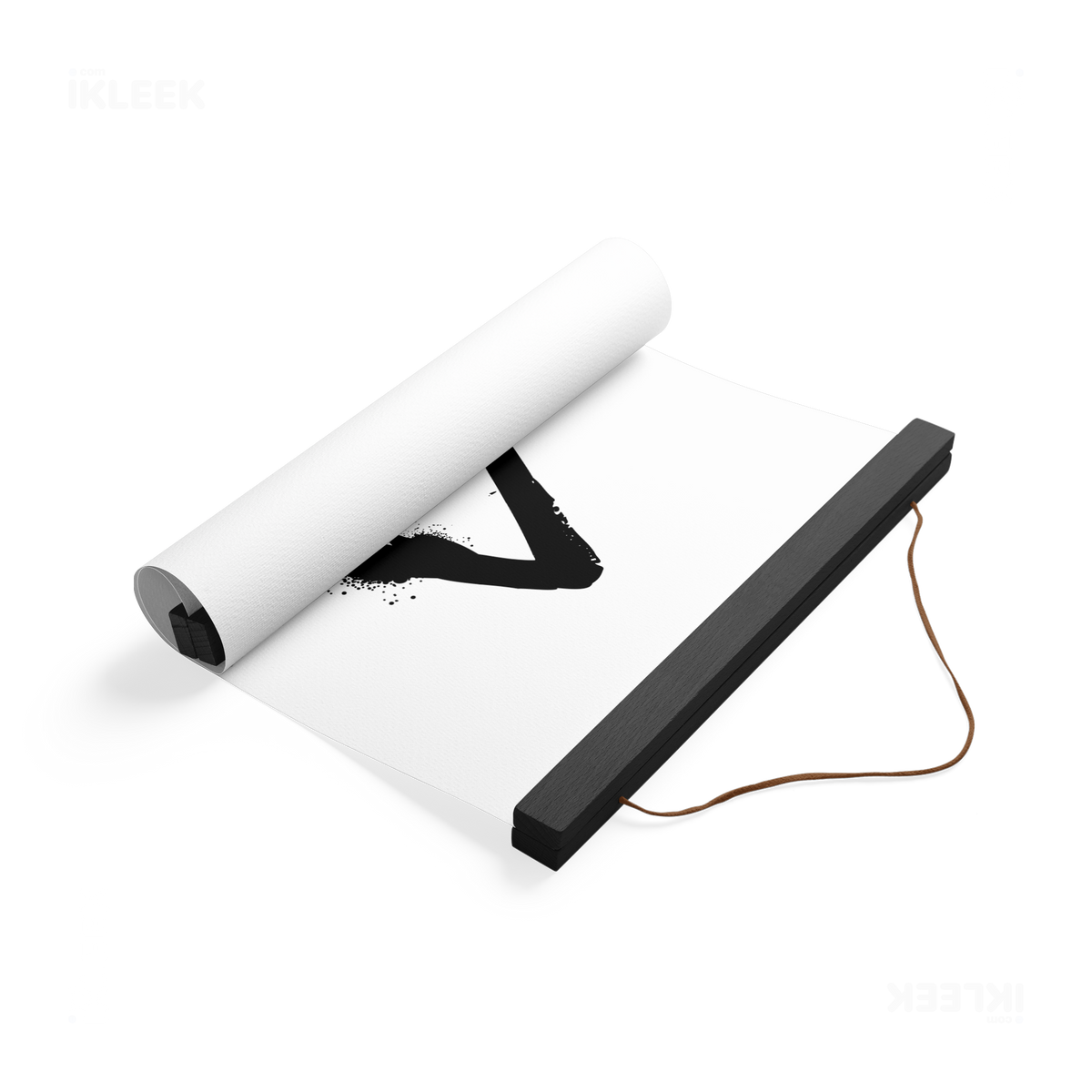 RisingTriangle Magnetic Hanger Poster 04 Black Wood