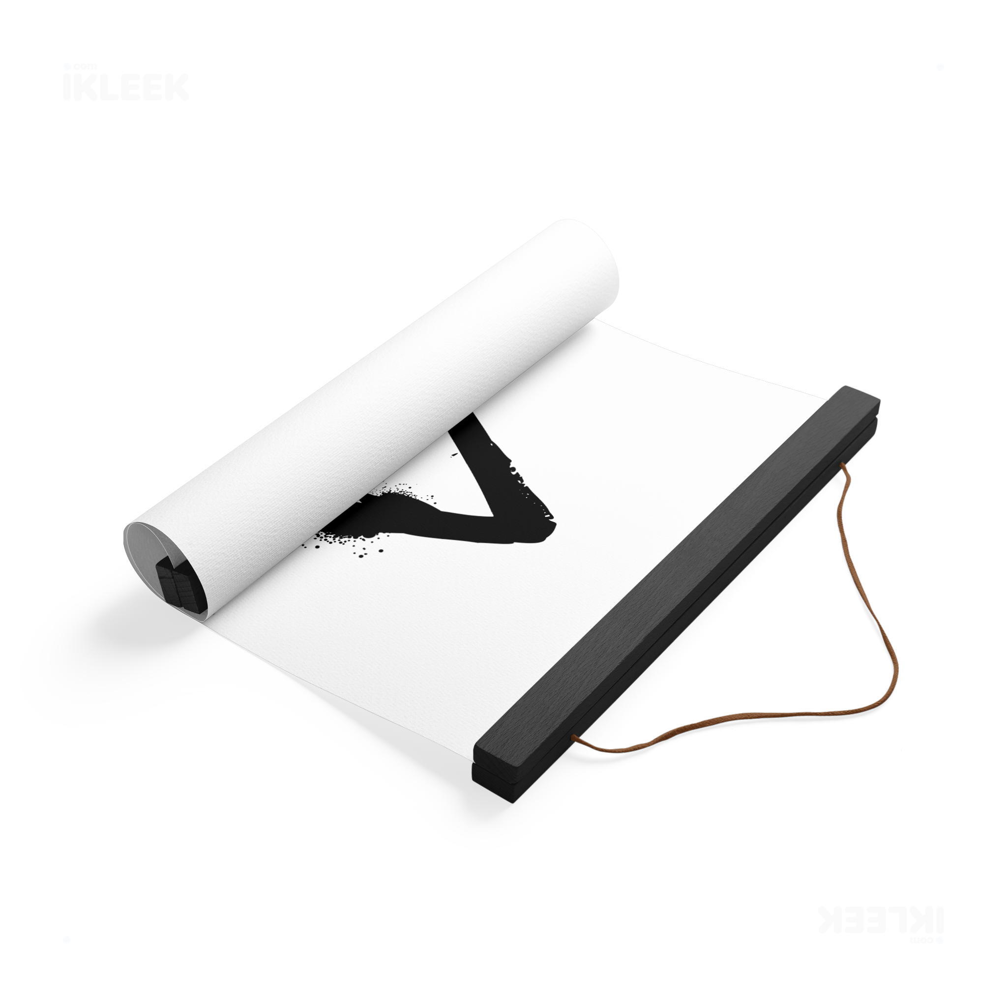 RisingTriangle Magnetic Hanger Poster 04 Black Wood