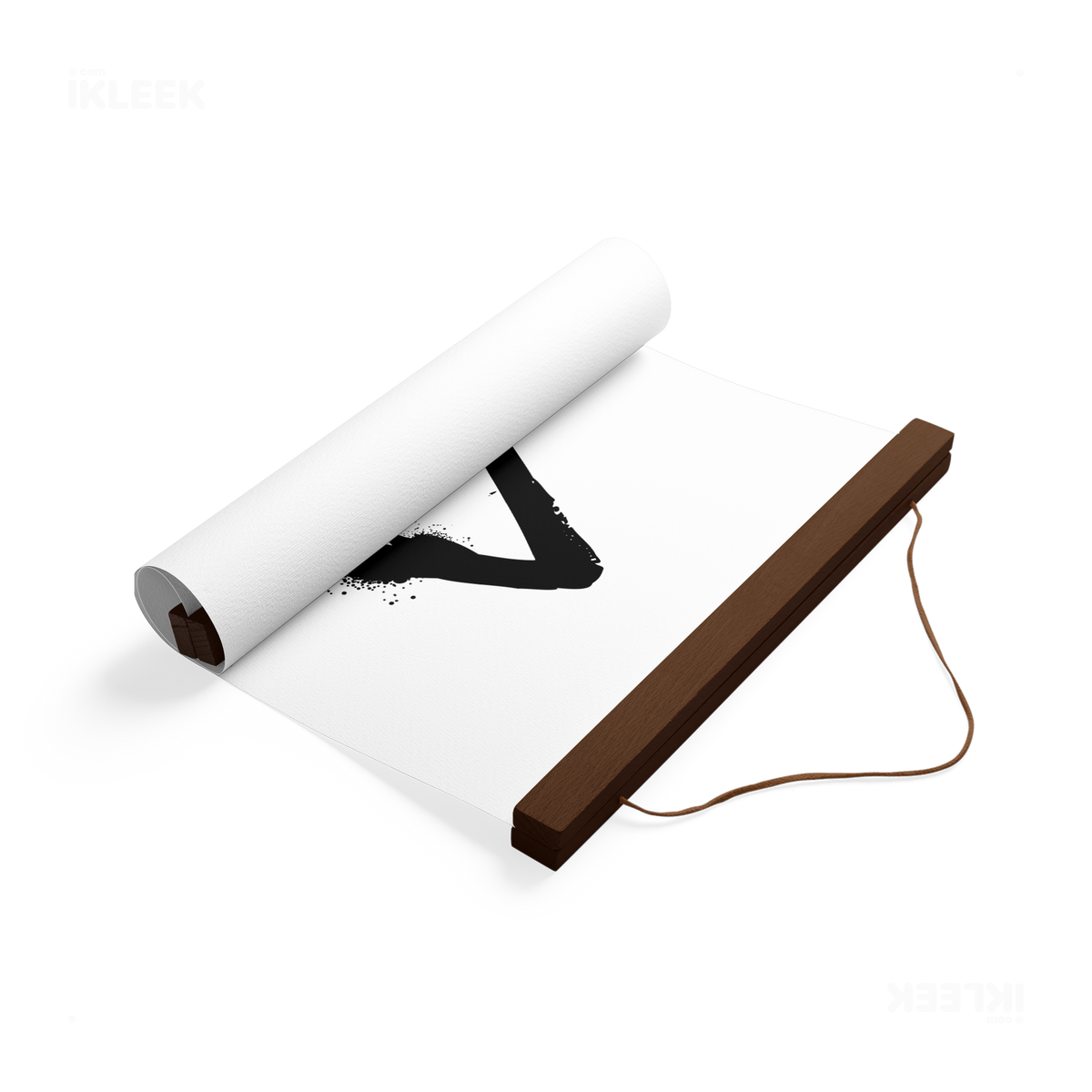 RisingTriangle Magnetic Hanger Poster 04 Dark Wood