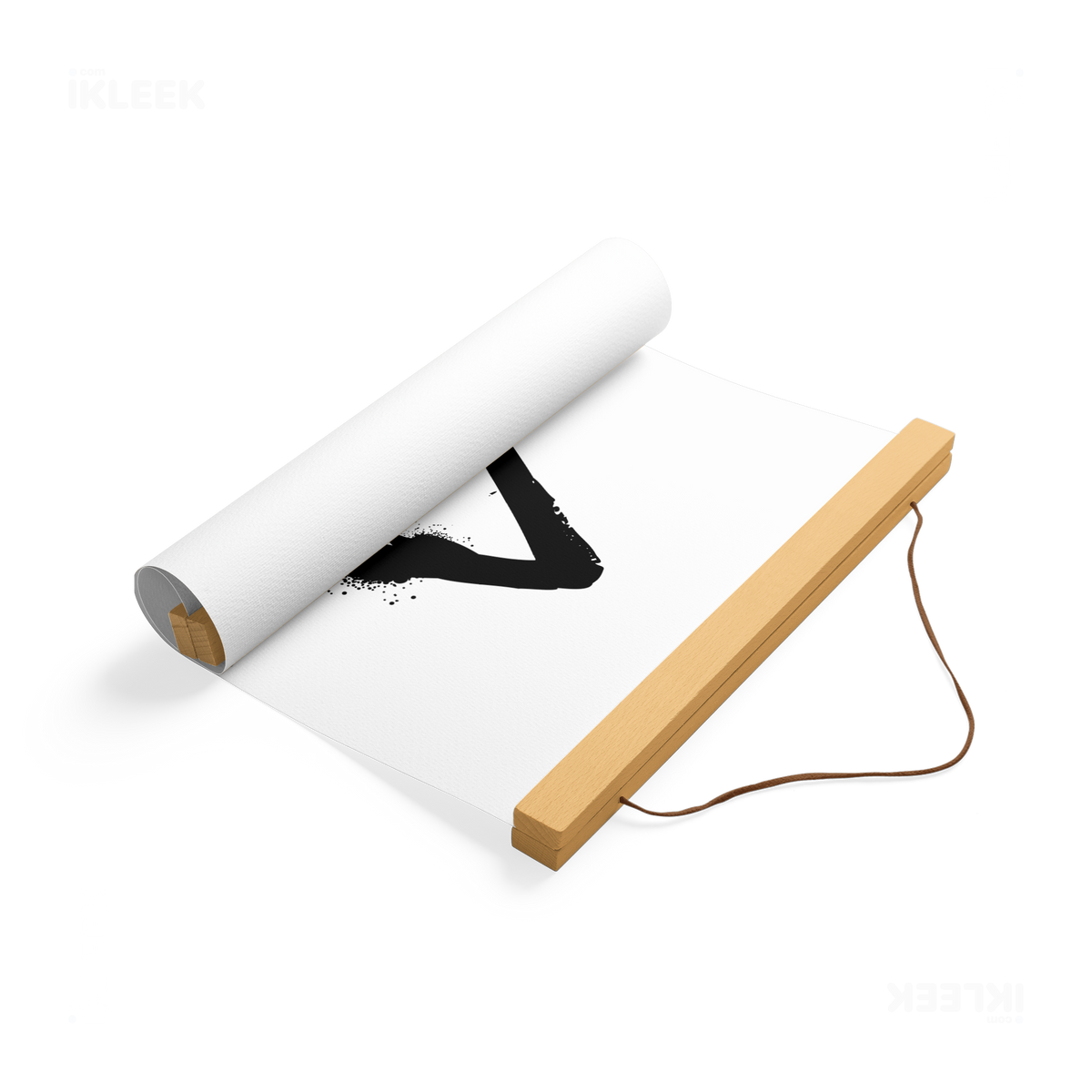 RisingTriangle Magnetic Hanger Poster 04 Natural Wood
