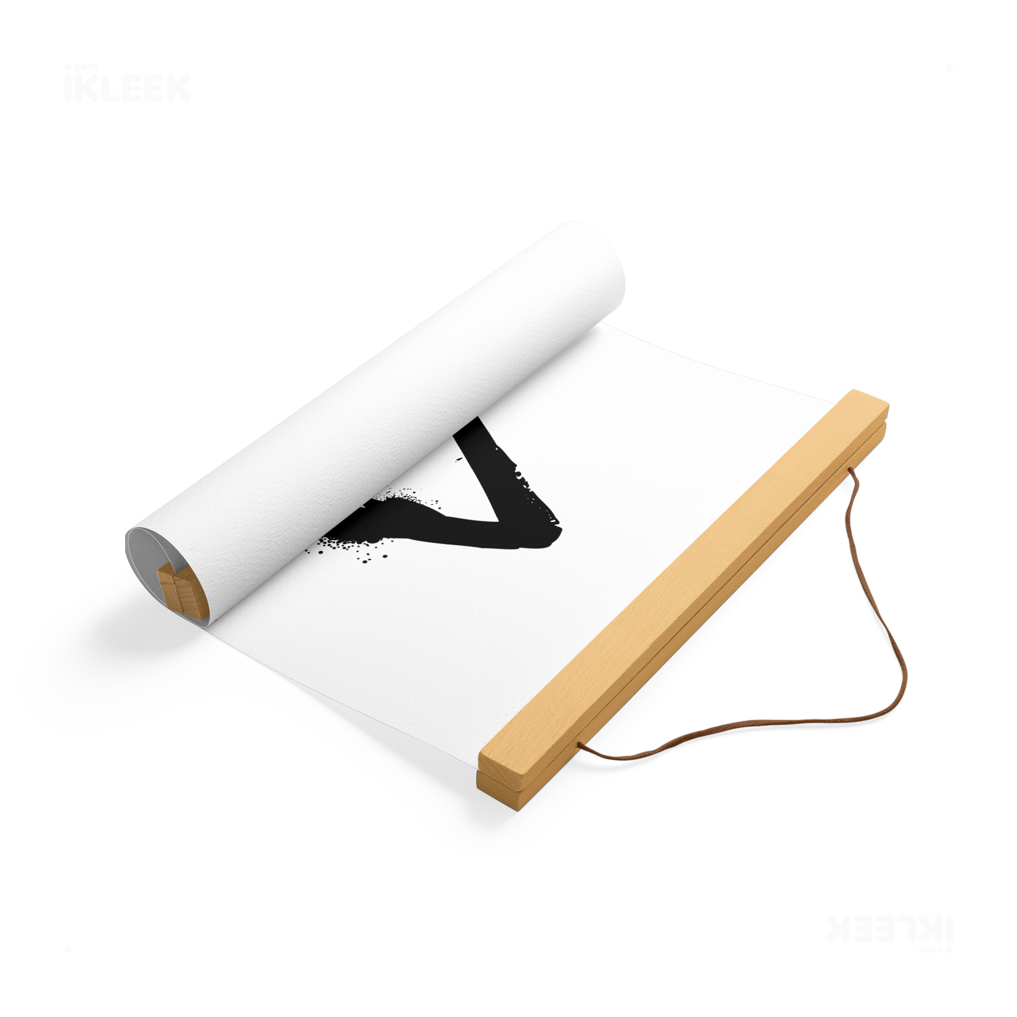 RisingTriangle Magnetic Hanger Poster 04 Natural Wood