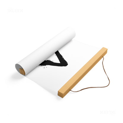 RisingTriangle Magnetic Hanger Poster 04 Natural Wood