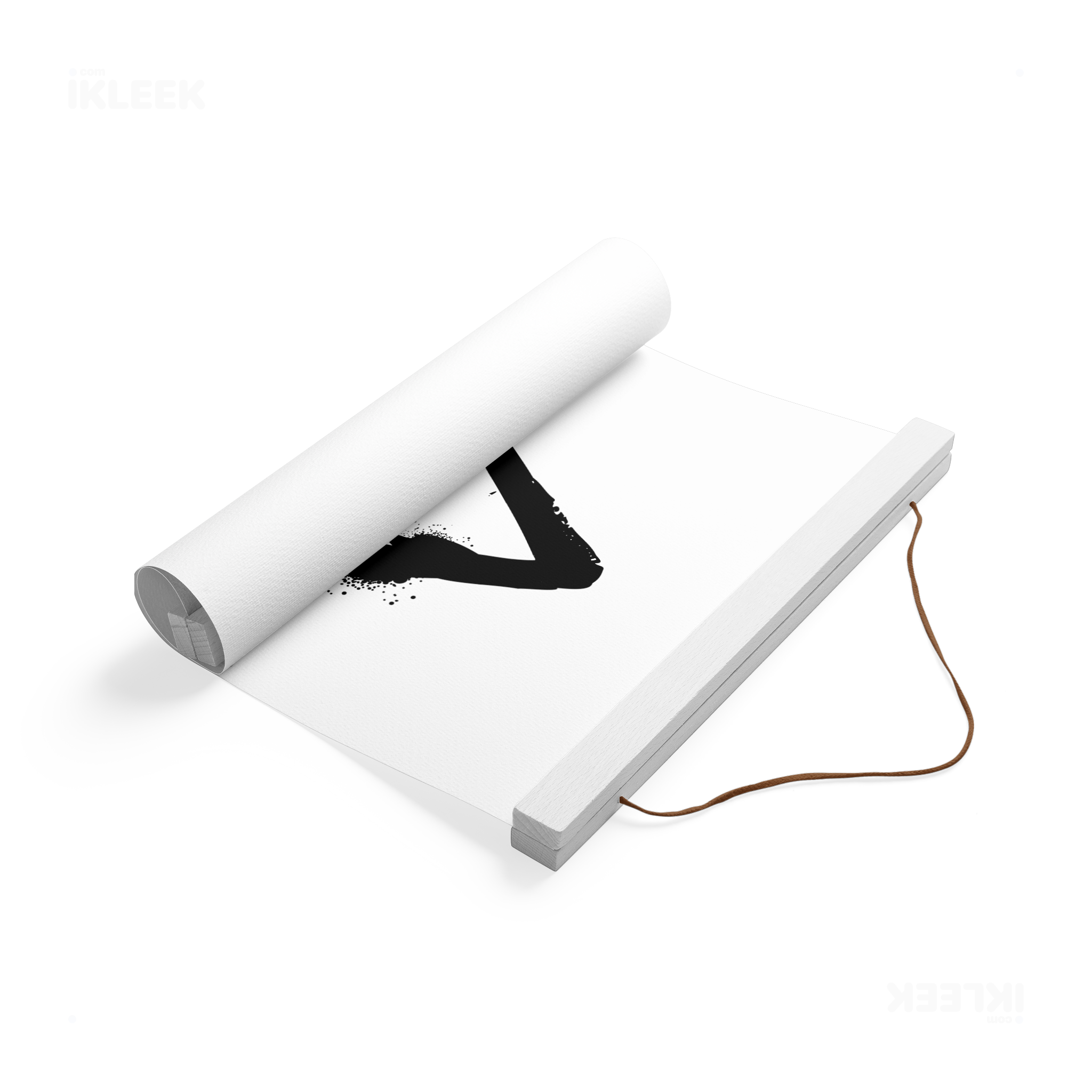 RisingTriangle Magnetic Hanger Poster 04 White Wood