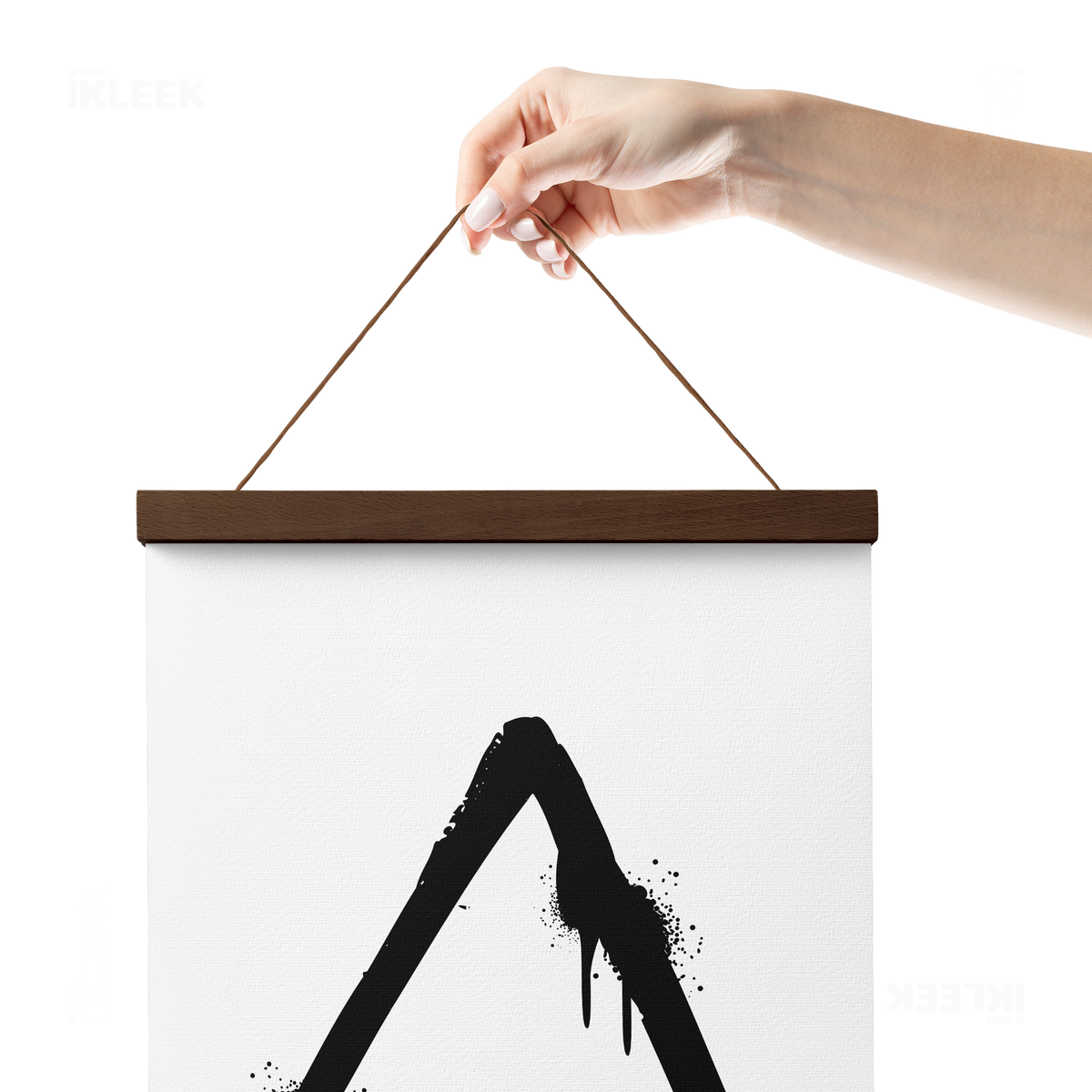 RisingTriangle Magnetic Hanger Poster 05 Dark Wood