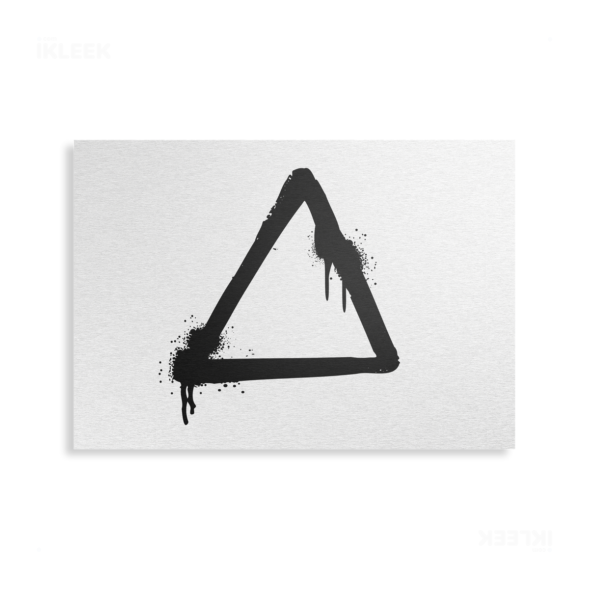 RisingTriangle Metallic Print 03 Brushed Aluminum