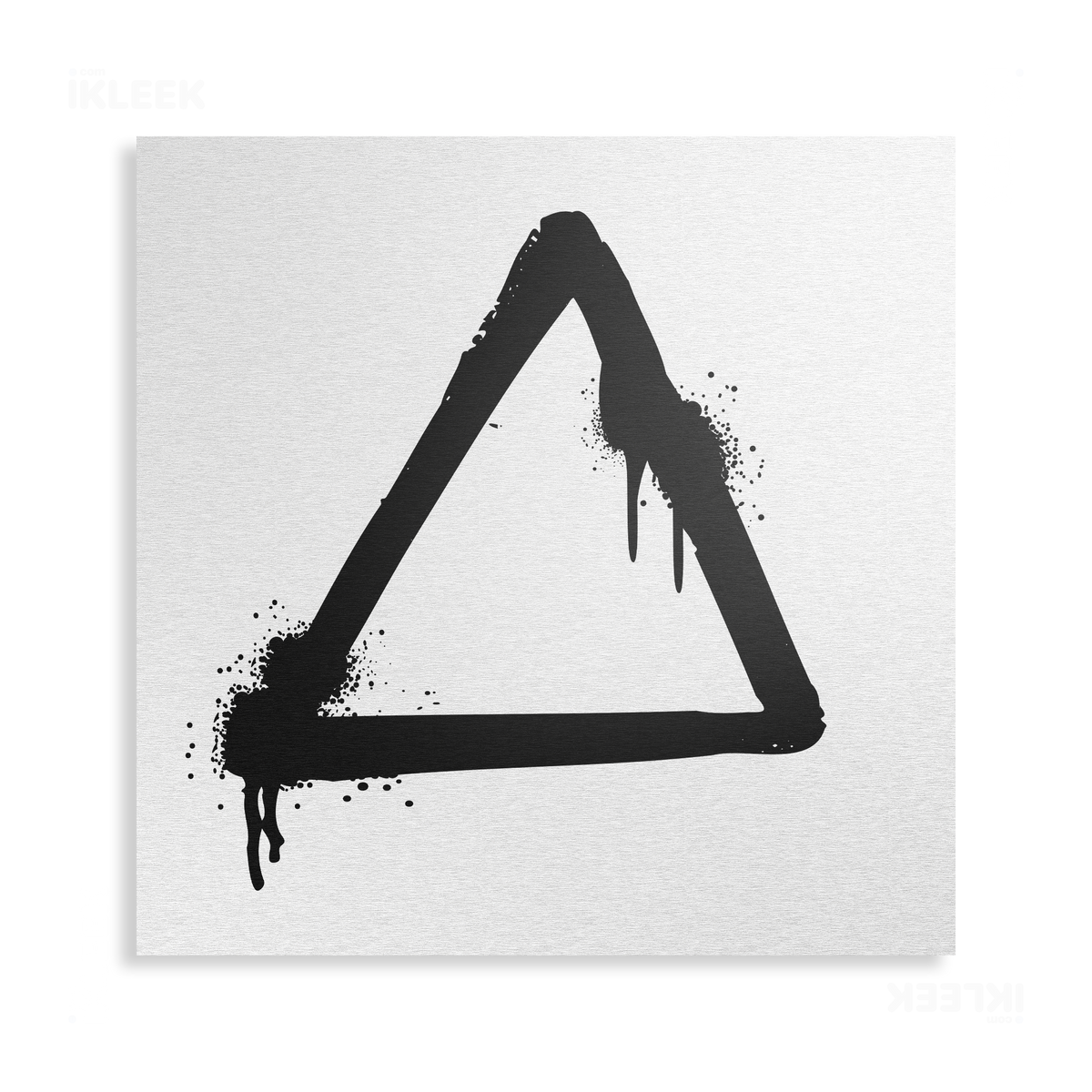 RisingTriangle Metallic Print 04 Brushed Aluminum