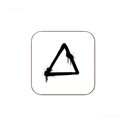 RisingTriangle Semi Glossy Coaster 03