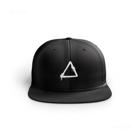 RisingTriangle Snapback Caps 01 Black DTF