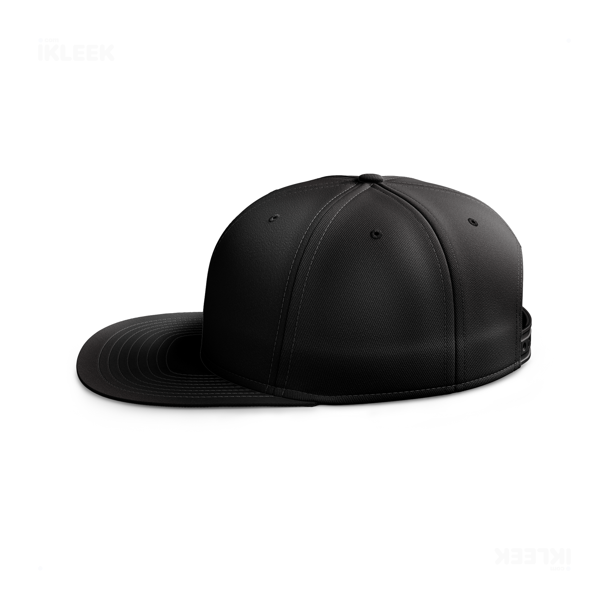 RisingTriangle Snapback Caps 03 Black DTF