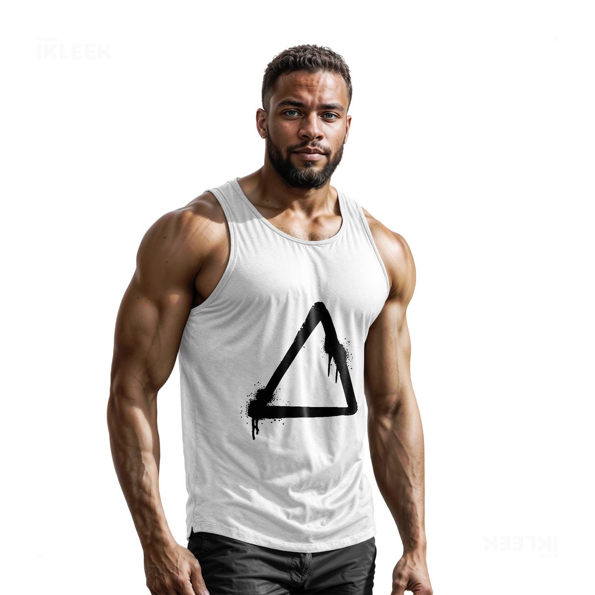 RisingTriangle Tank Tops 02 White
