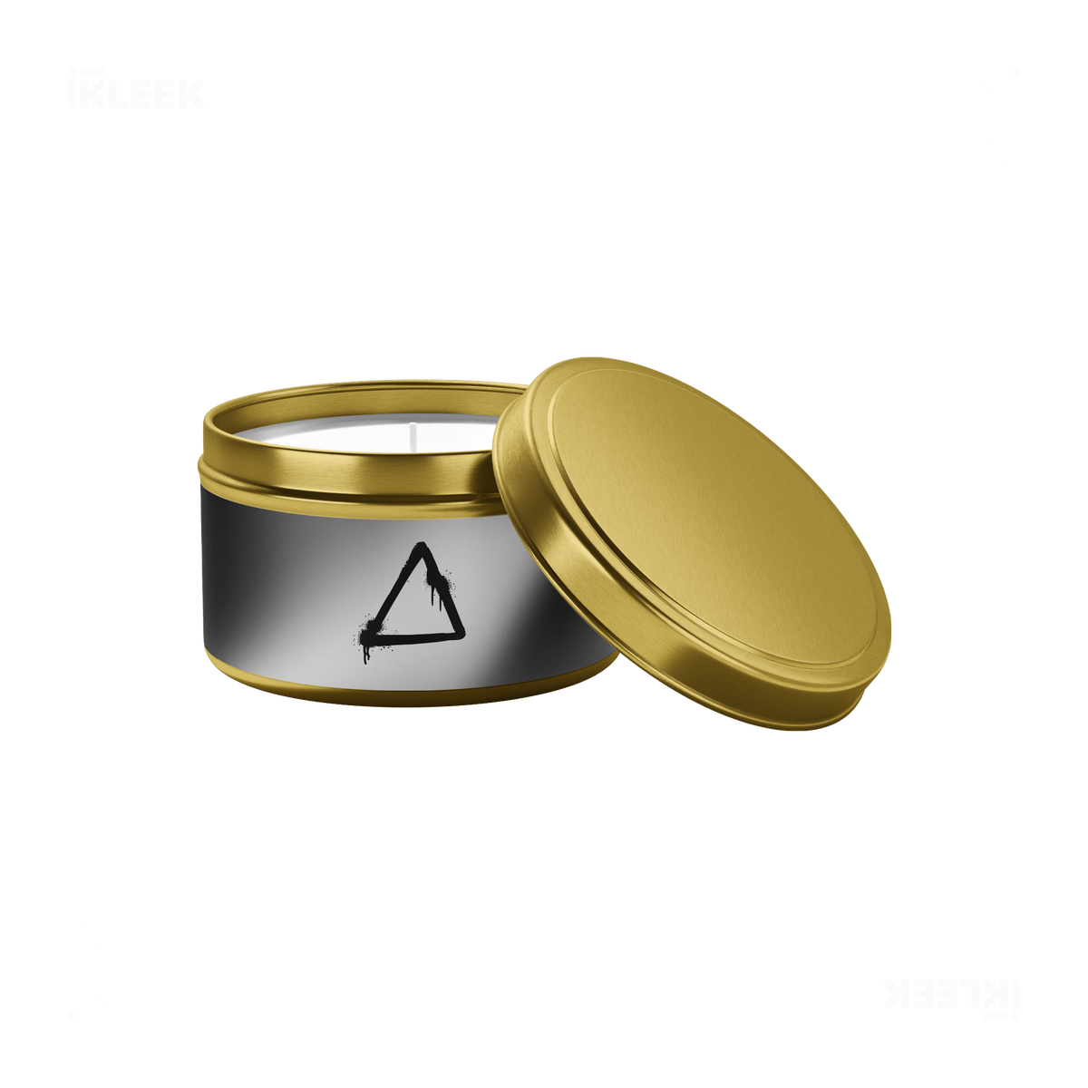 RisingTriangle Tin Candle 03 Gold