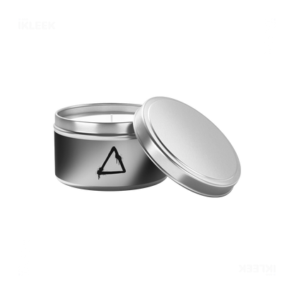 RisingTriangle Tin Candle 03 Silver