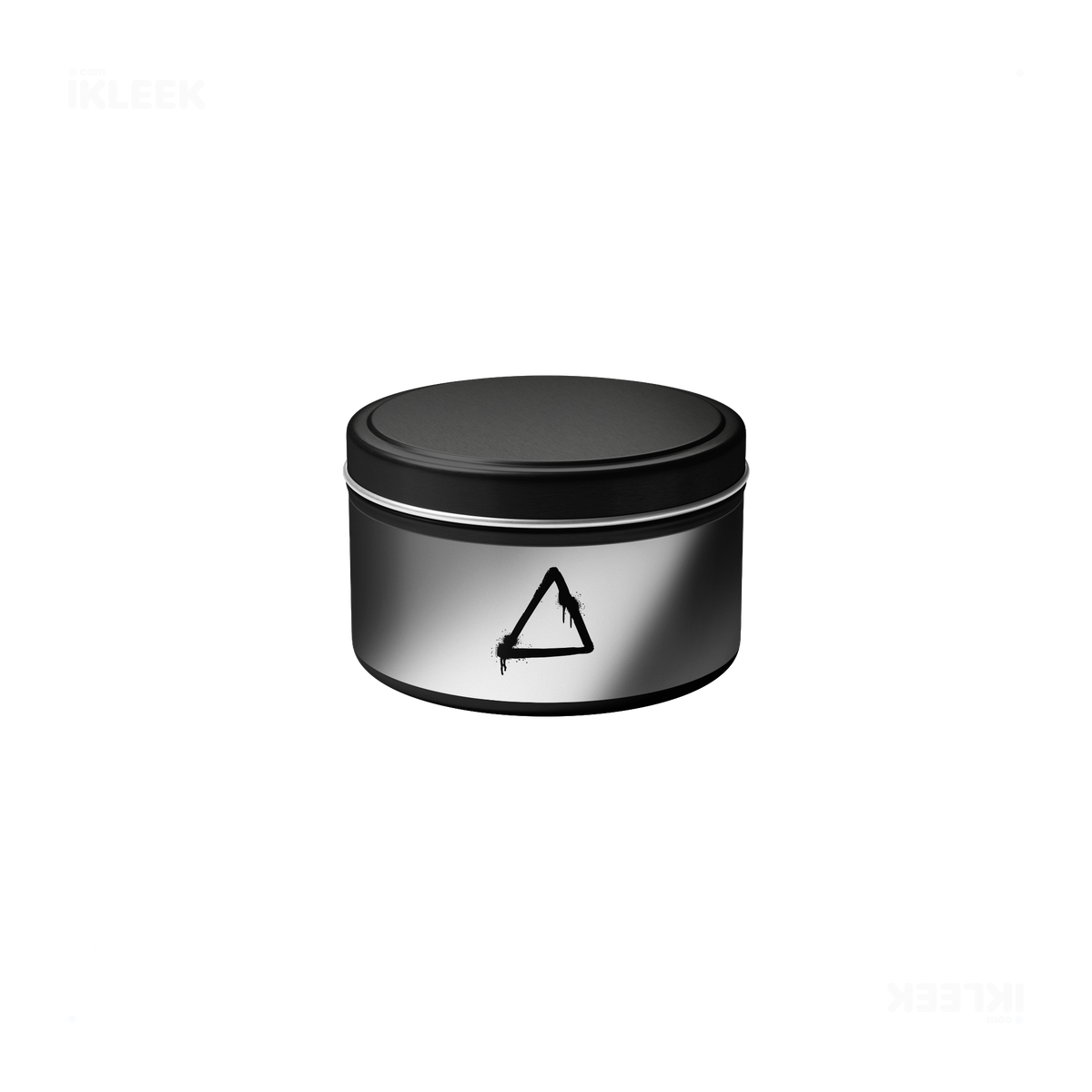 RisingTriangle Tin Candle 04 Black