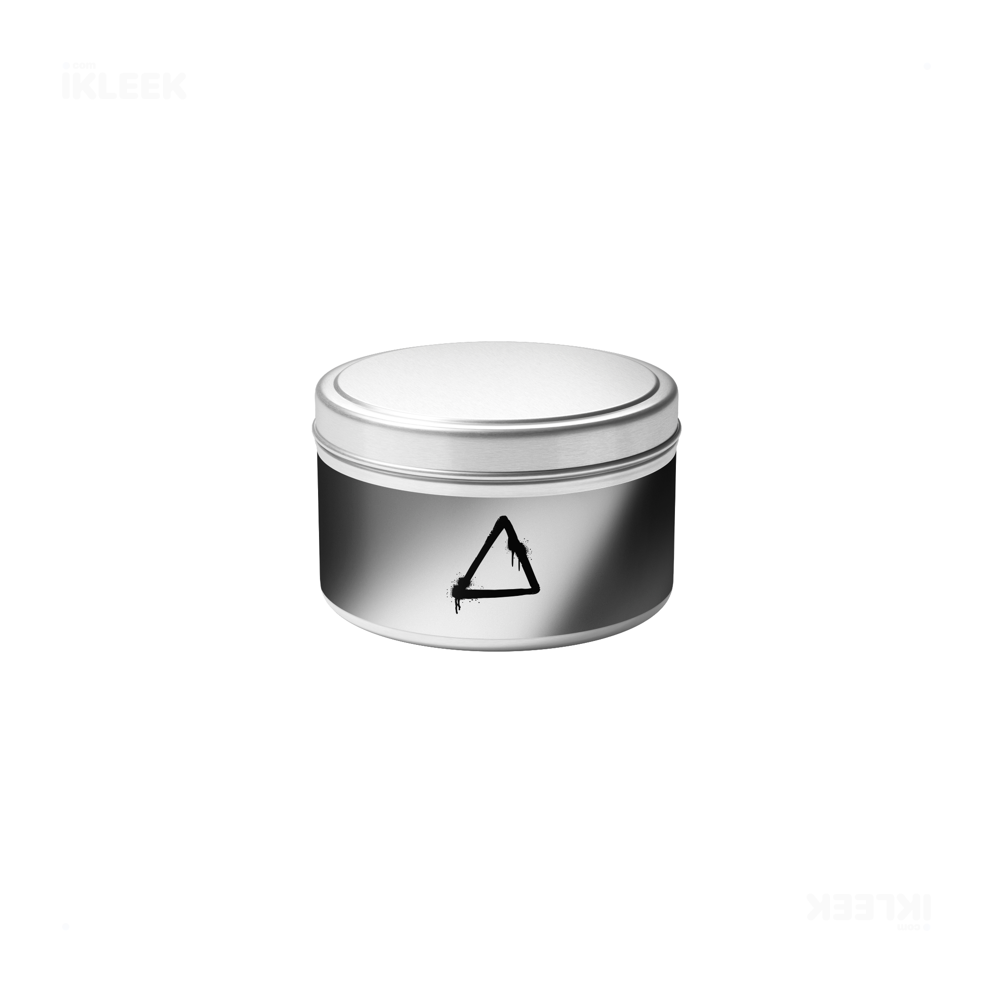 RisingTriangle Tin Candle 04 Silver