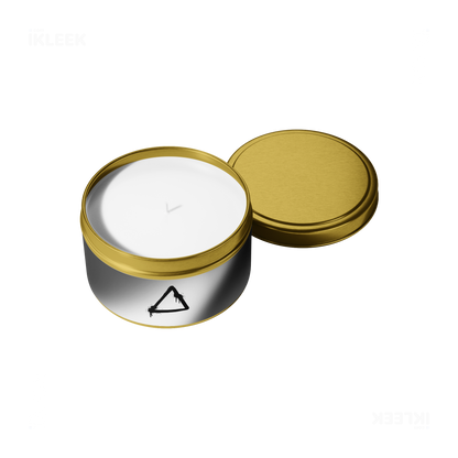 RisingTriangle Tin Candle 05 Gold