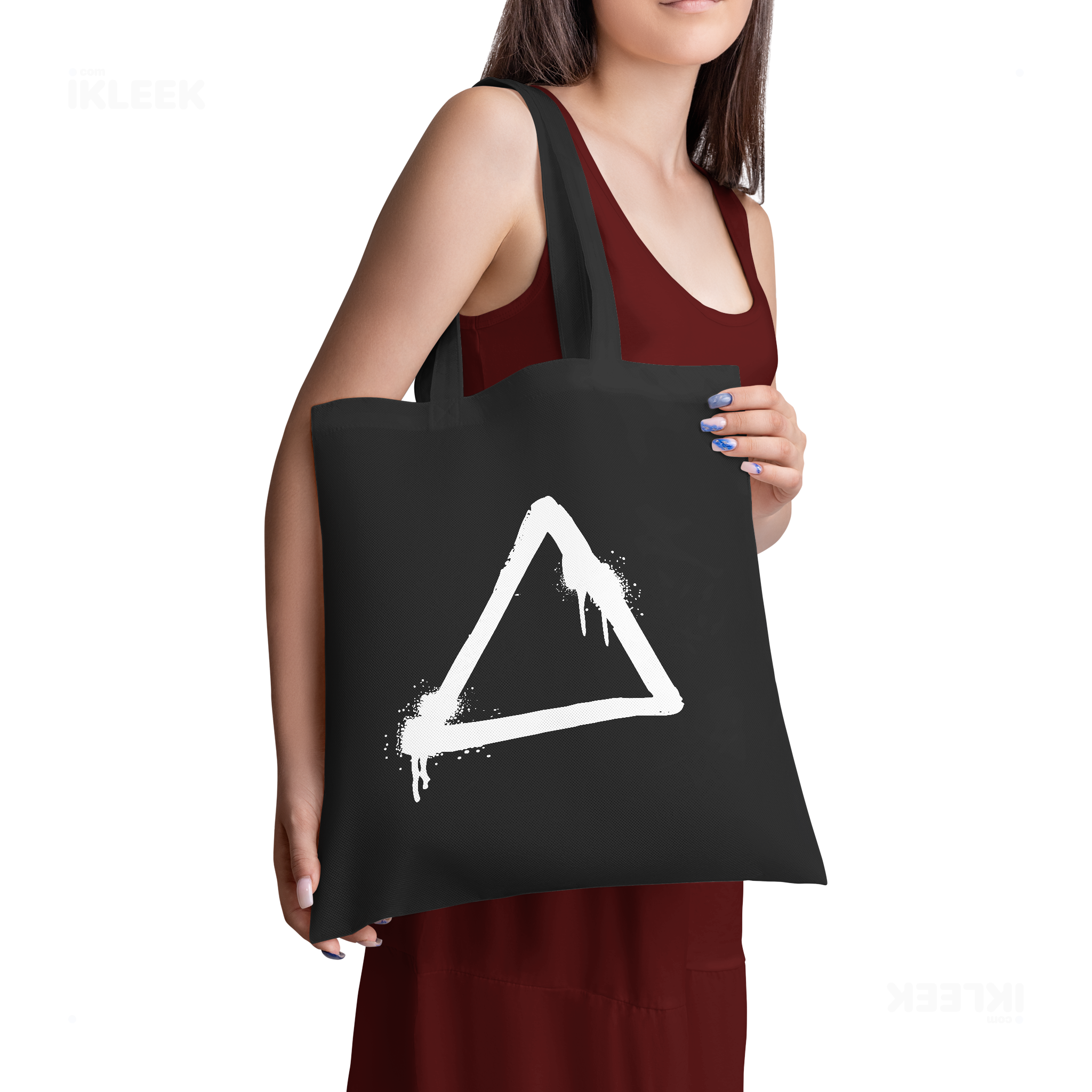 RisingTriangle Tote Bags 02 Black
