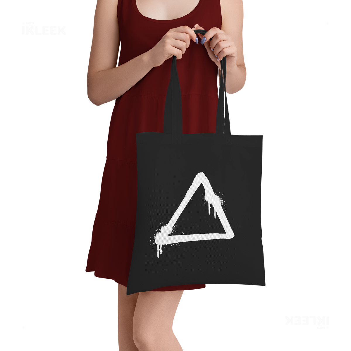 RisingTriangle Tote Bags 05 Black