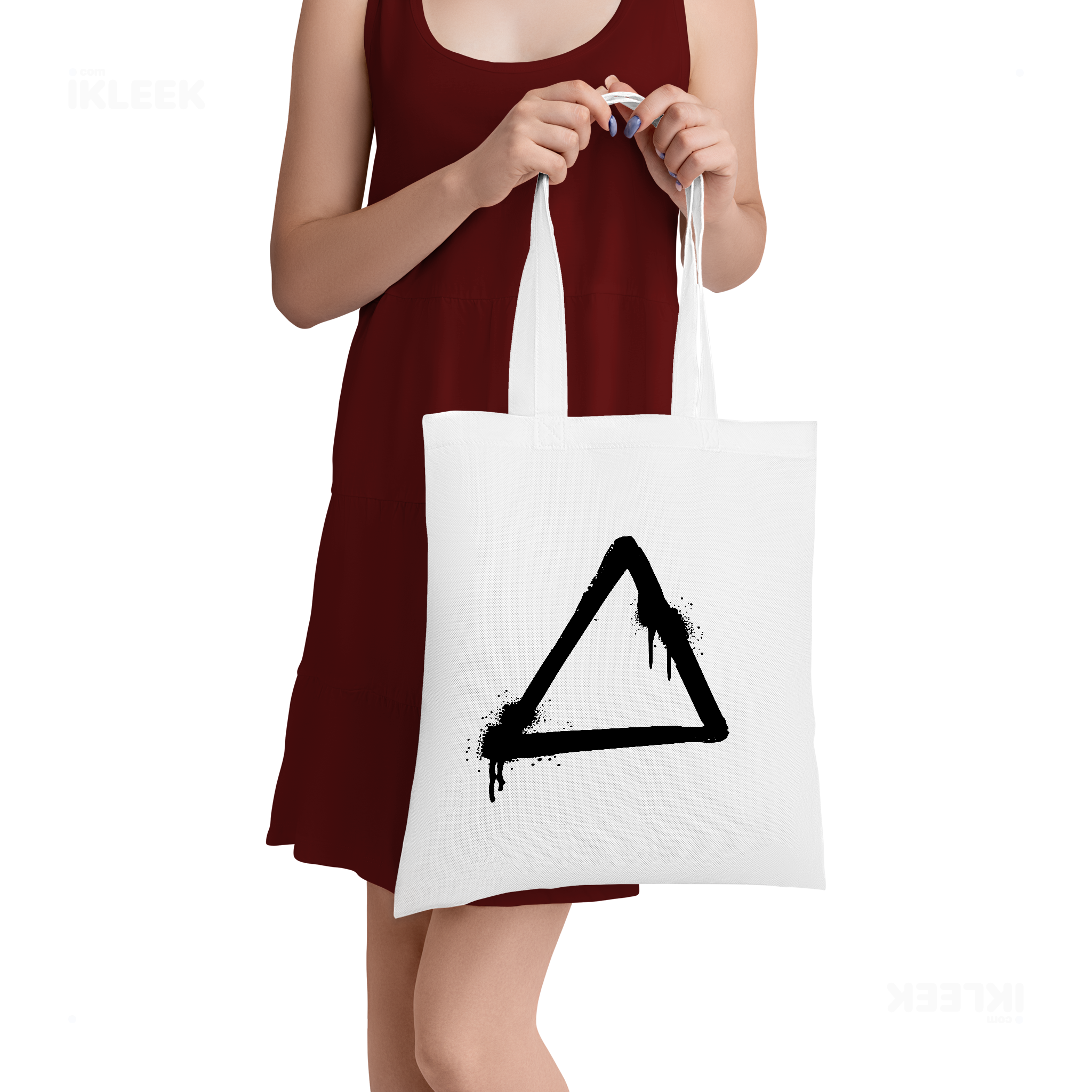 RisingTriangle Tote Bags 05 White