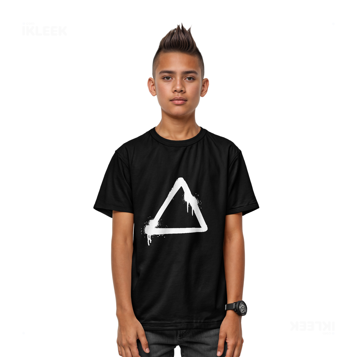 RisingTriangle Youth T Shirt 03 Black