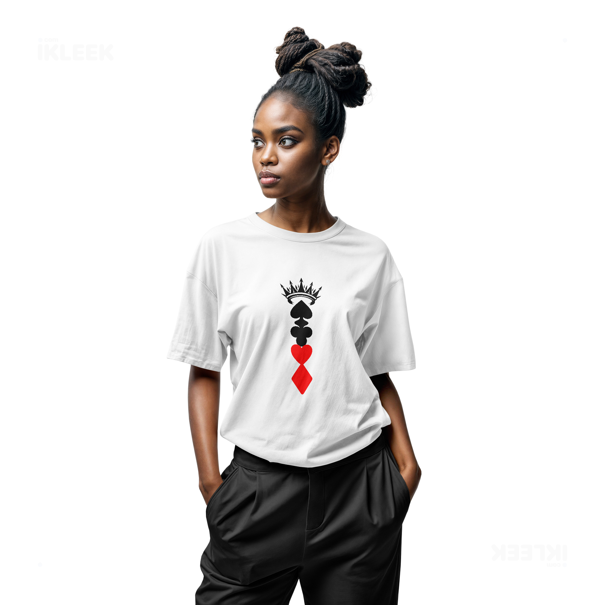 RoyalSuitStack Adult T Shirt 04 White