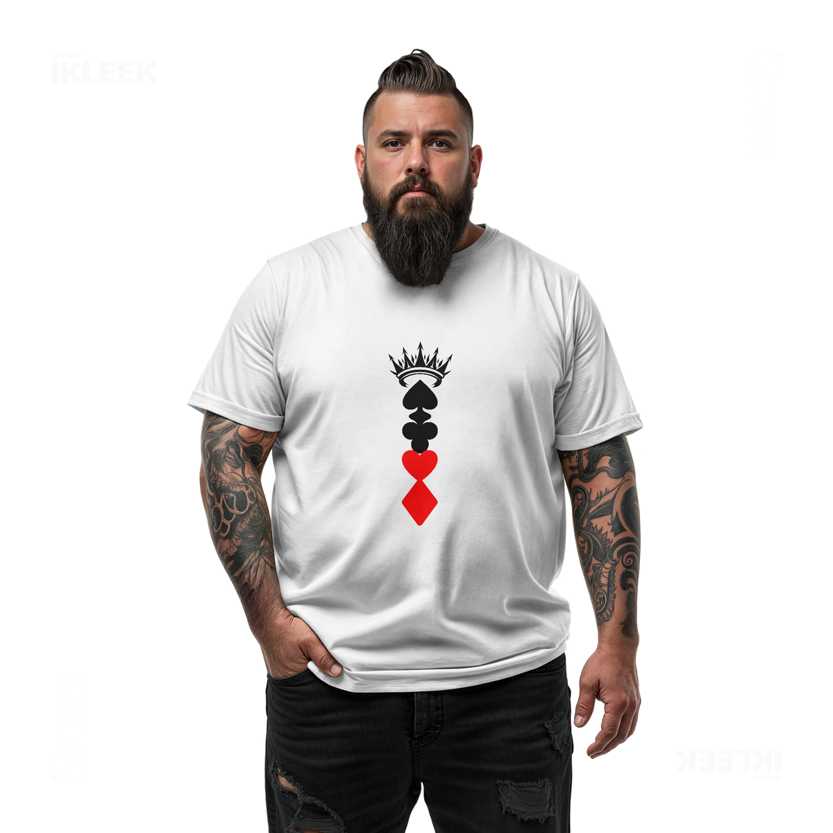 RoyalSuitStack Adult T Shirt 05 White