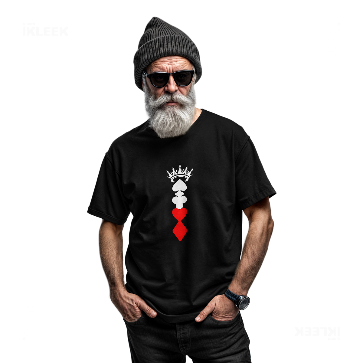 RoyalSuitStack Adult T Shirt 06 Black