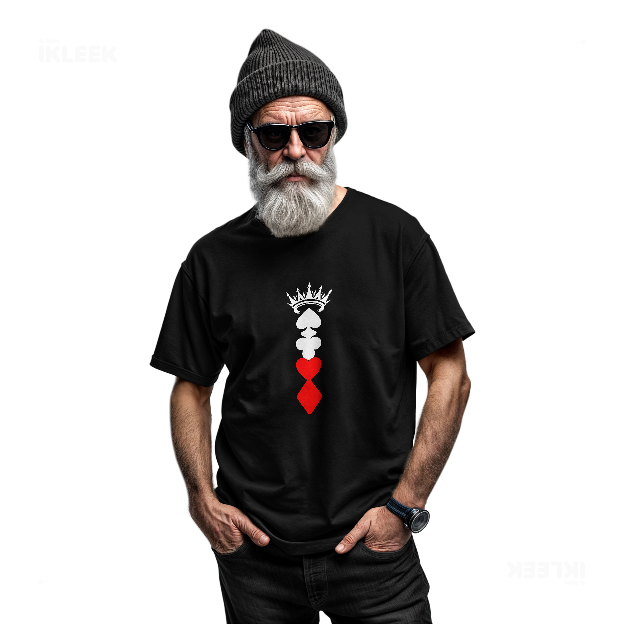 RoyalSuitStack Adult T Shirt 06 Black