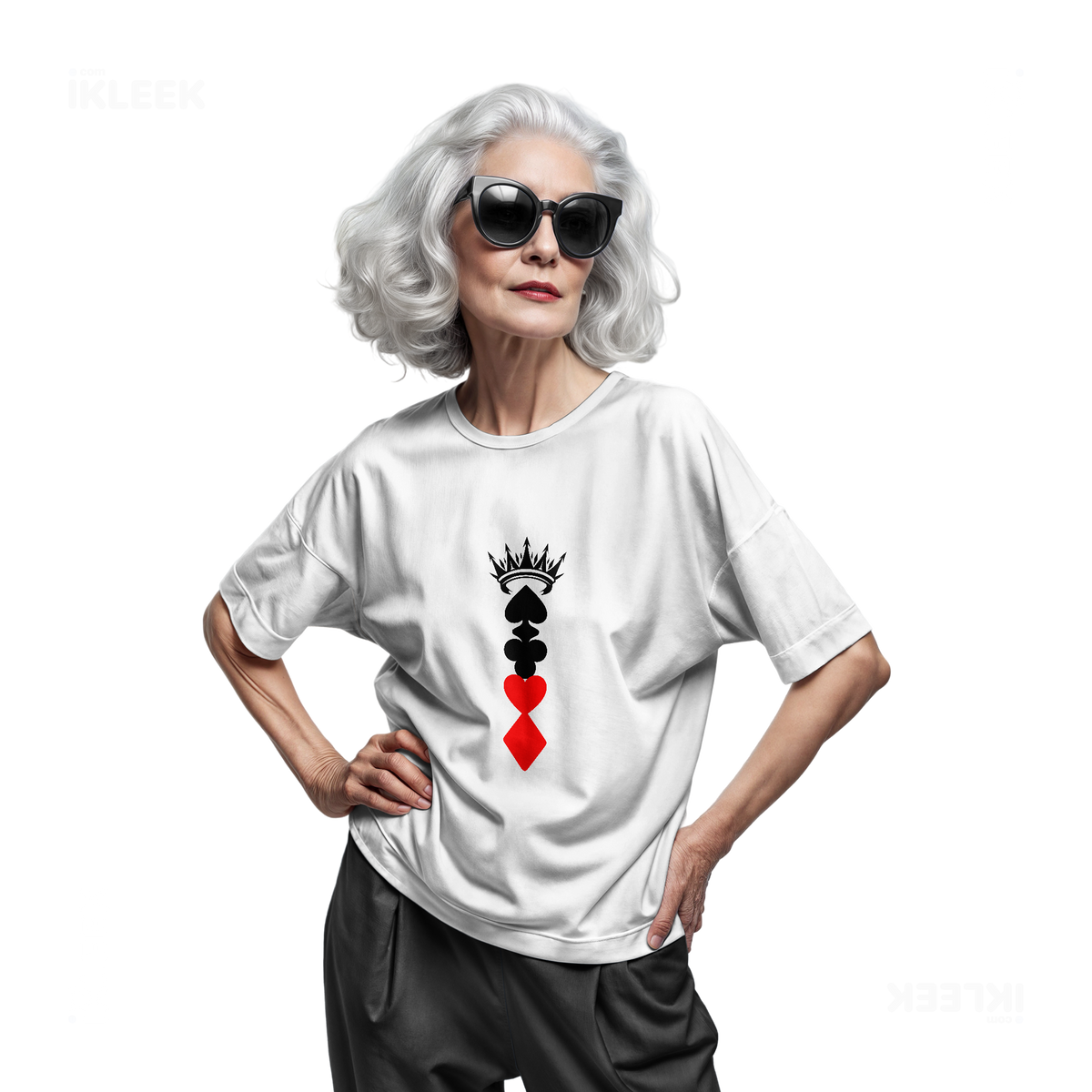 RoyalSuitStack Adult T Shirt 07 White