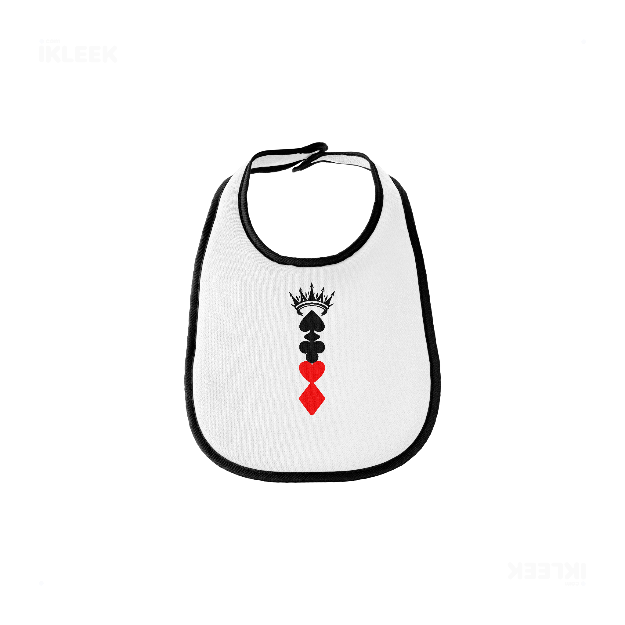 RoyalSuitStack Baby Bibs 01 White Black