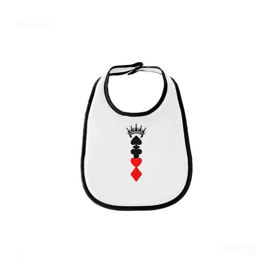 RoyalSuitStack Baby Bibs 01 White Black