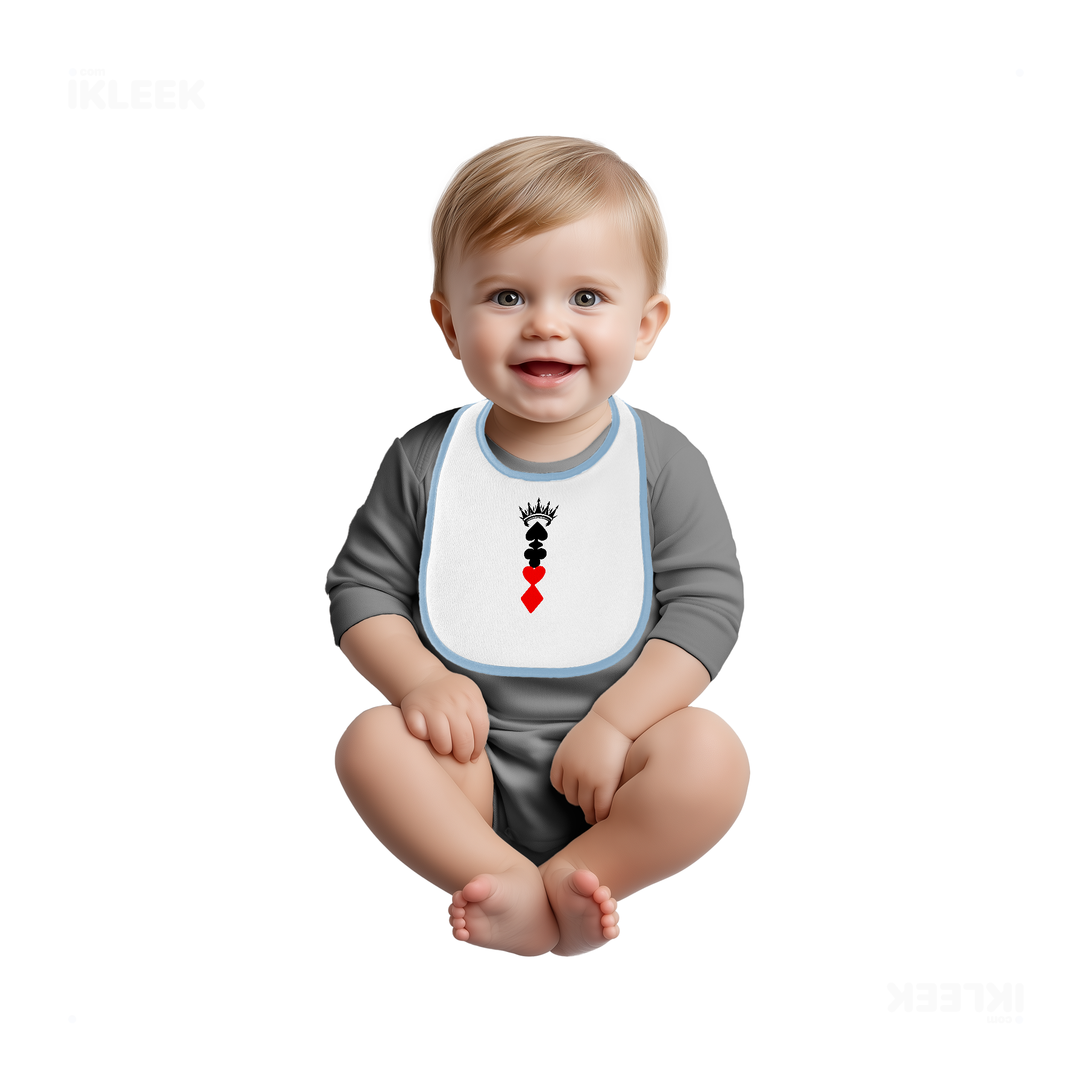 RoyalSuitStack Baby Bibs 03 White Lightblue
