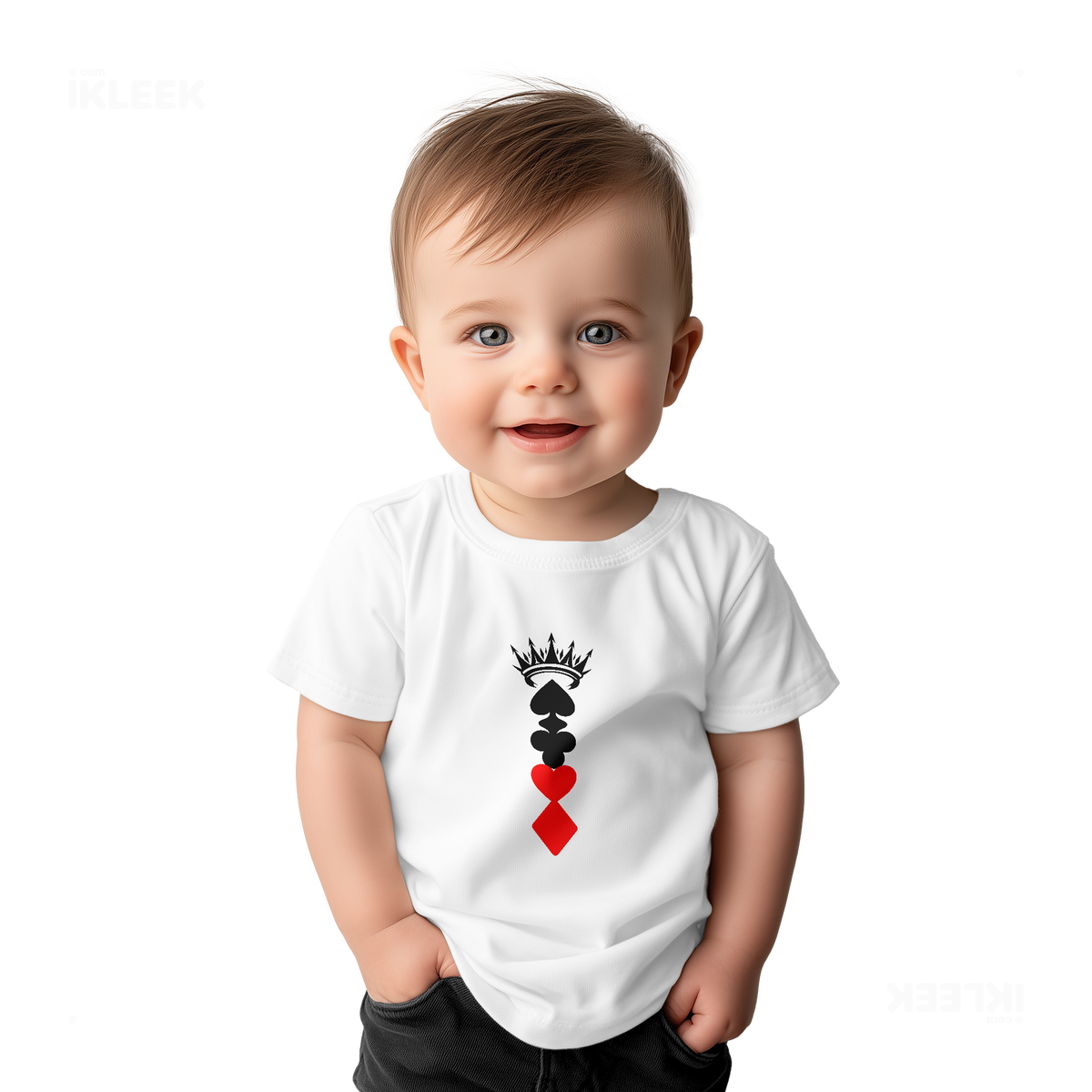 RoyalSuitStack Baby T Shirt 03 White