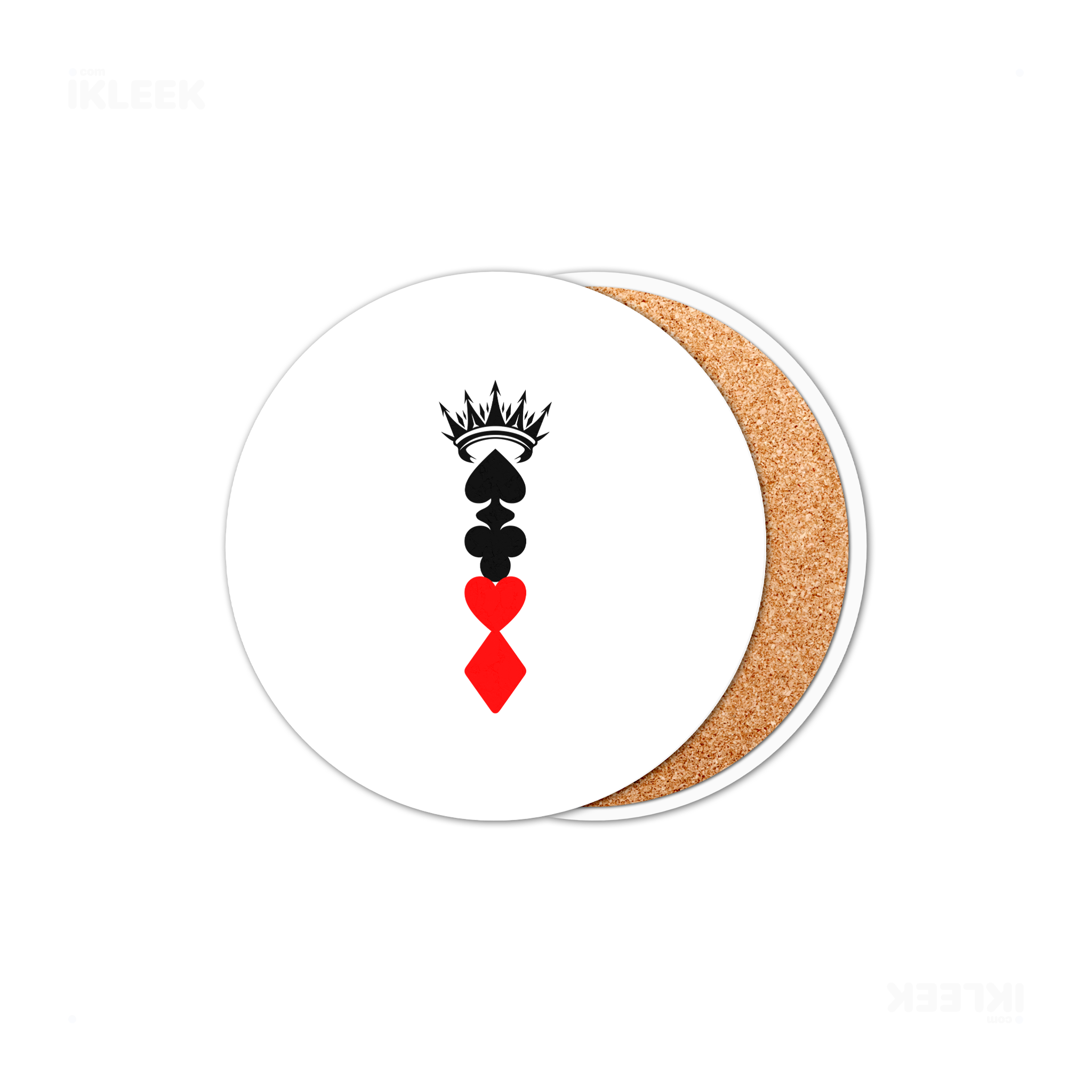 RoyalSuitStack Ceramic Coaster 01 Round