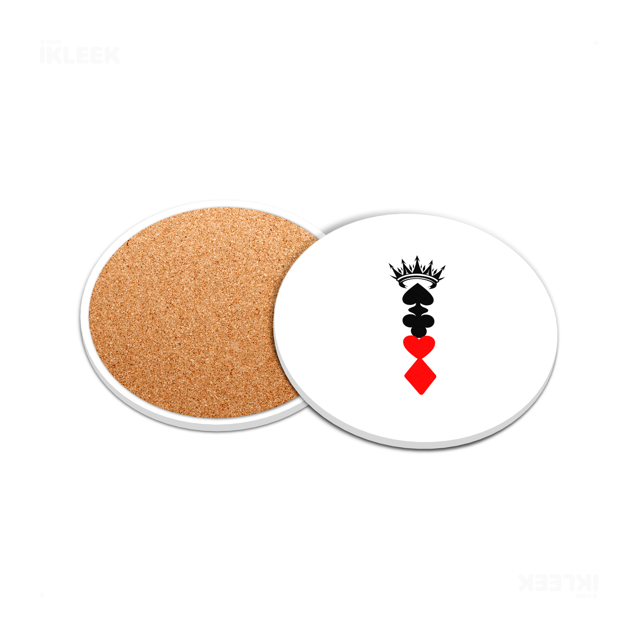 RoyalSuitStack Ceramic Coaster 05 Round