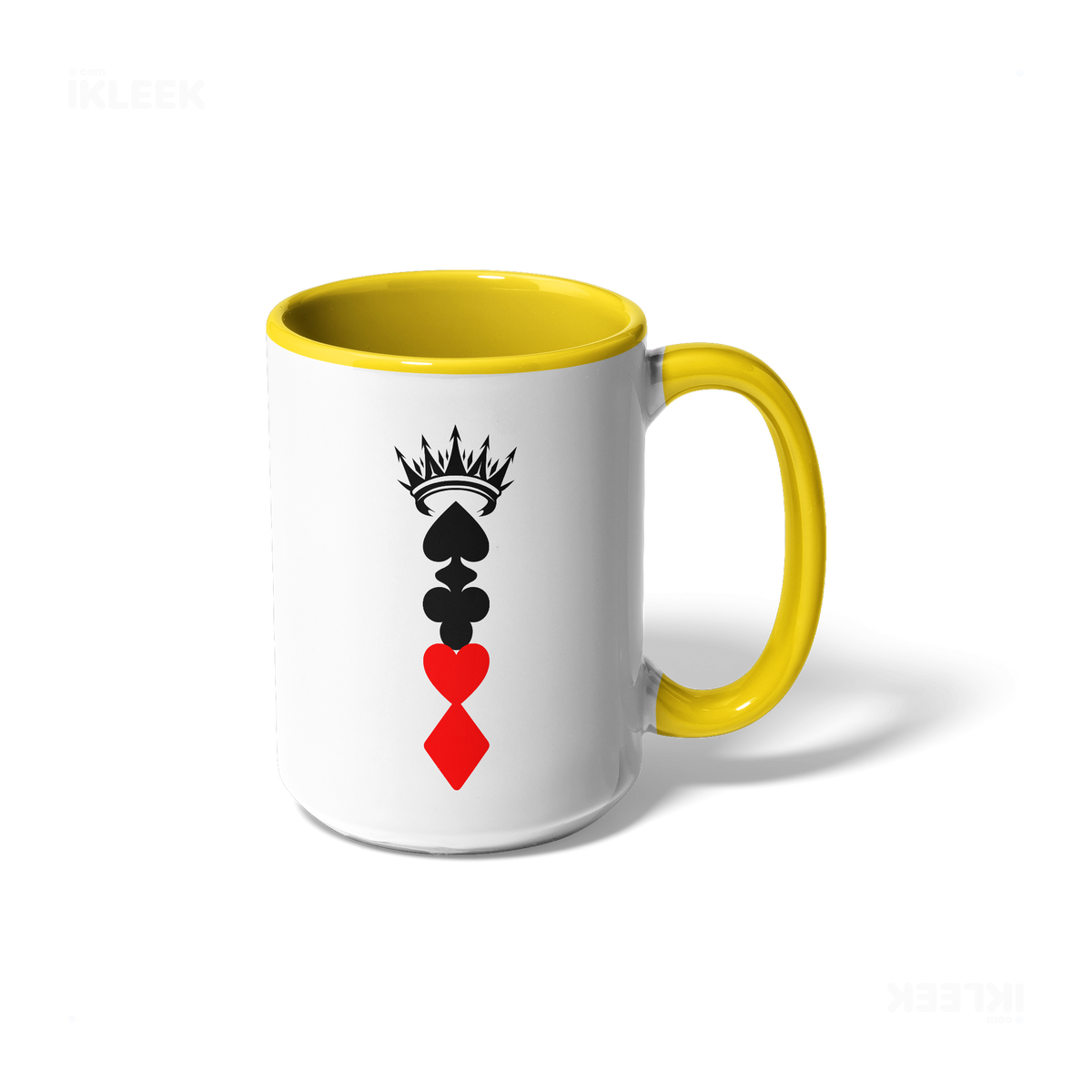 RoyalSuitStack Ceramic Mug 01 White Yellow