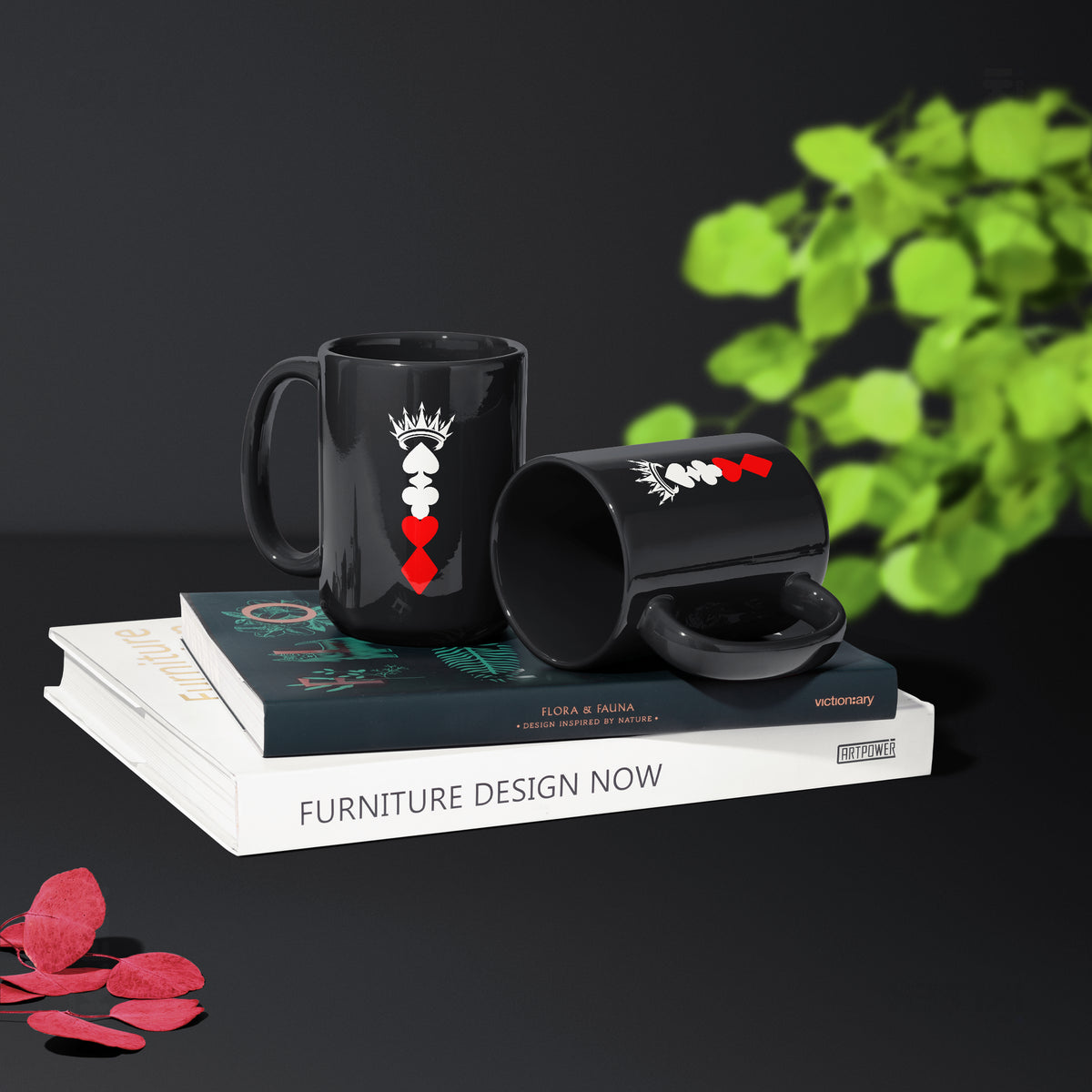 RoyalSuitStack Ceramic Mug 02 Black