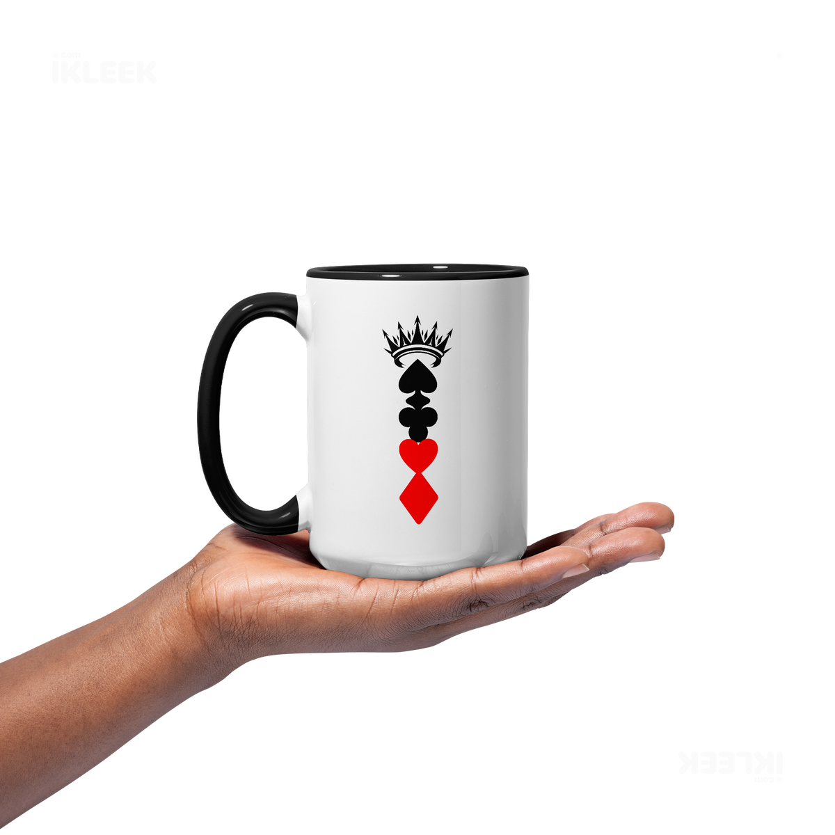 RoyalSuitStack Ceramic Mug 03 White Black
