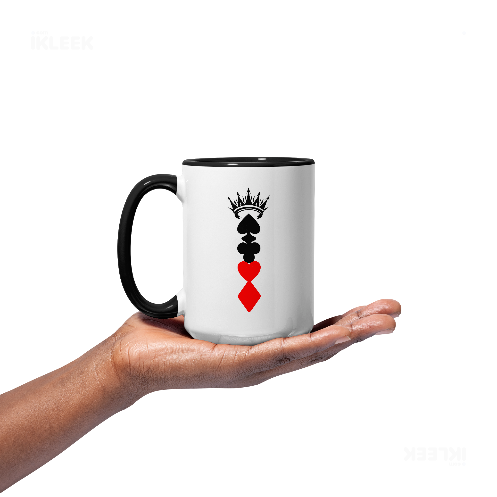 RoyalSuitStack Ceramic Mug 03 White Black