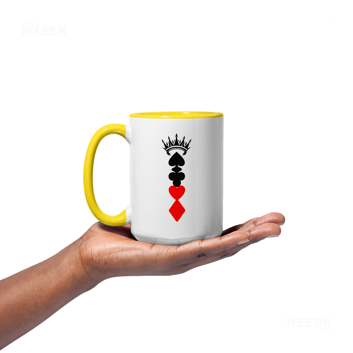 RoyalSuitStack Ceramic Mug 03 White Yellow
